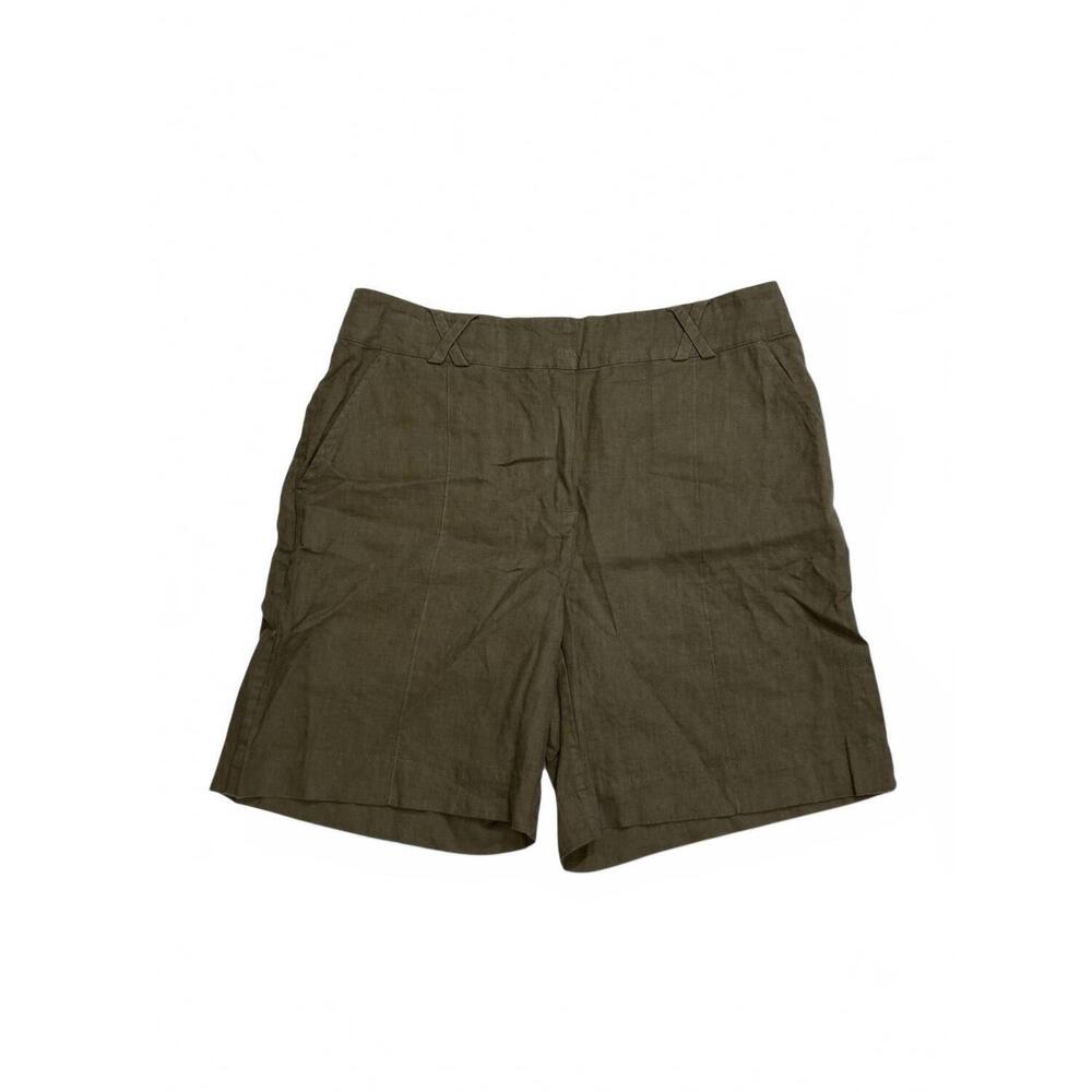 NEW ZYGA women's linen shorts in green